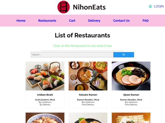 Restaurants screenshot