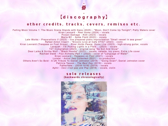 discography screenshot