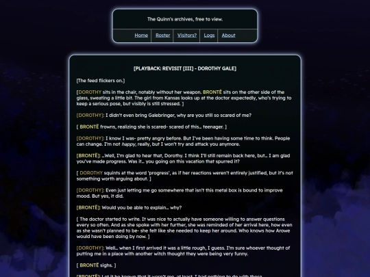 logs/dorothy-revisit screenshot