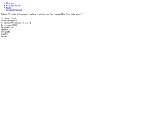 Python page screenshot