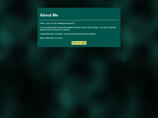 myStuff/aboutMe screenshot