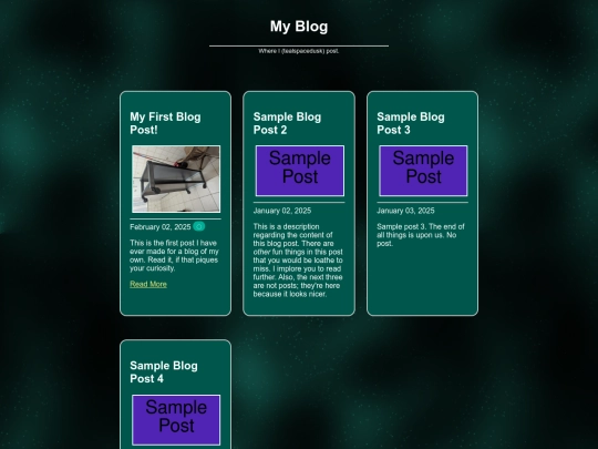 myStuff/blog screenshot