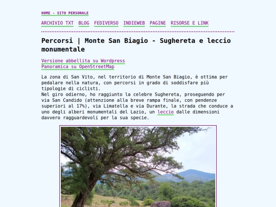 blog/monte-san-biagio-sughereta-e-leccio screenshot