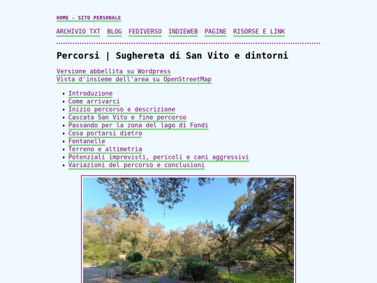 blog/sughereta-di-san-vito-e-dintorni screenshot