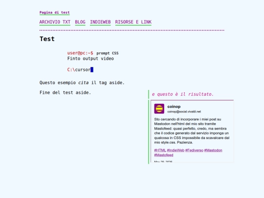 test screenshot
