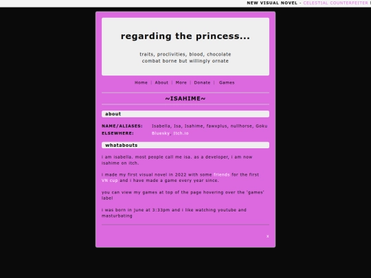 pages/about screenshot
