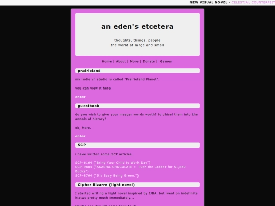pages/more screenshot