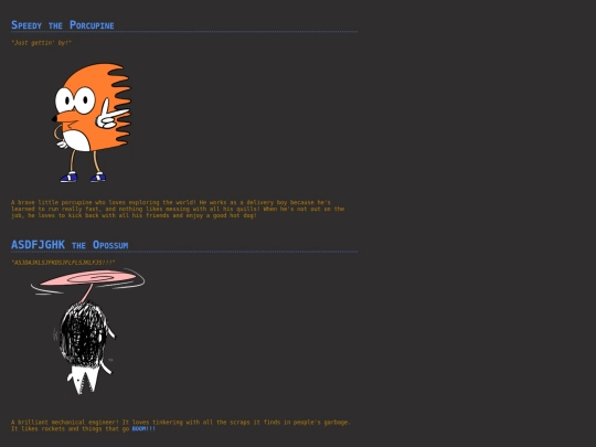 _AN__RA/speedy/Speedy_Characters screenshot