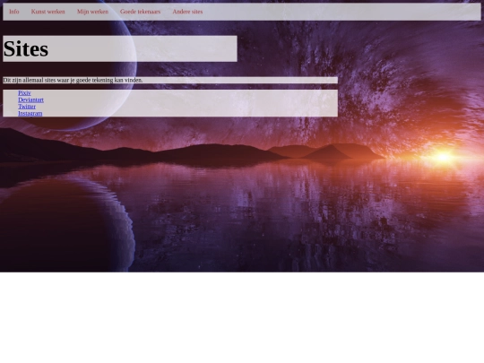 Sites screenshot