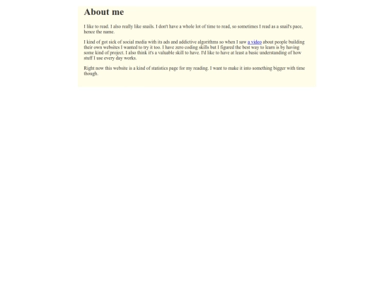 aboutme screenshot