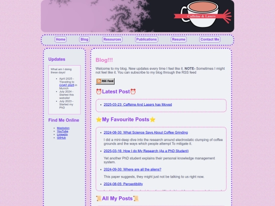blog screenshot