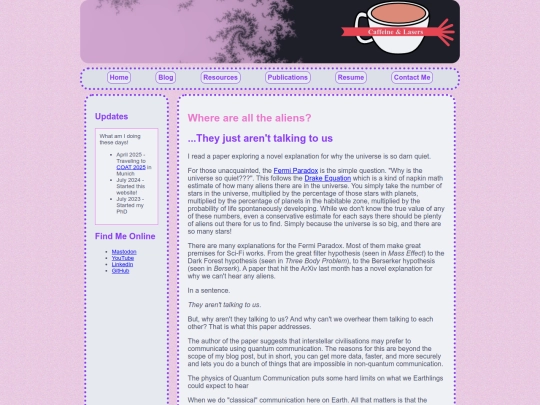 blogs/Aliens screenshot