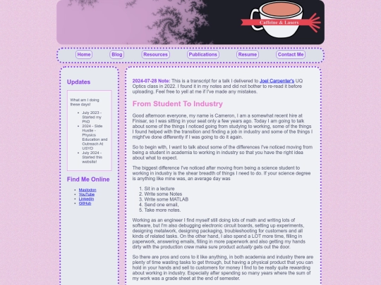 fromStudentToIndustry screenshot