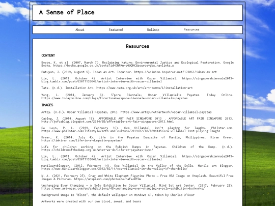 resources screenshot