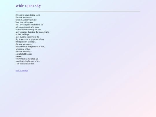 writings/poetry/wideopensky screenshot