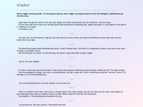writings/prose/window screenshot