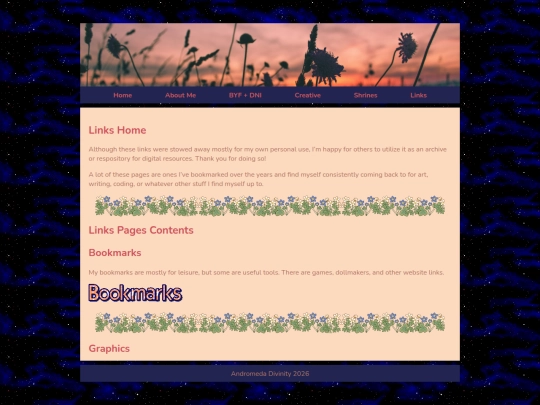 links screenshot