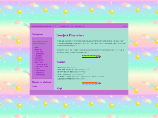 me/comforts screenshot