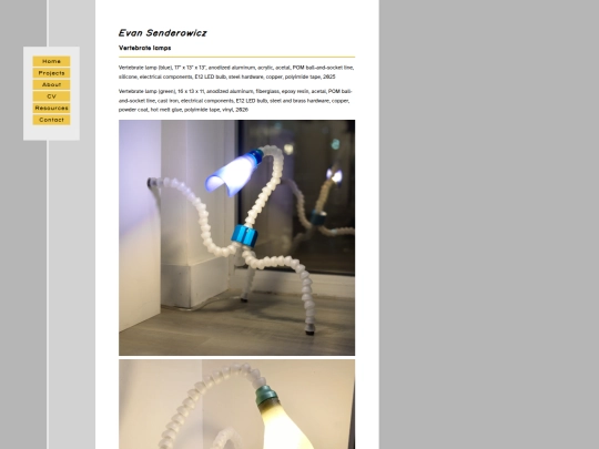 vertebratelamps screenshot