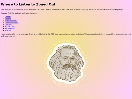 podcast_sitelist screenshot
