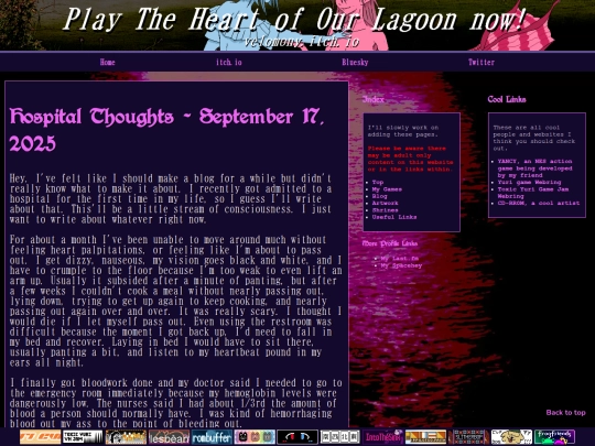 blogs/hospitalthoughts screenshot
