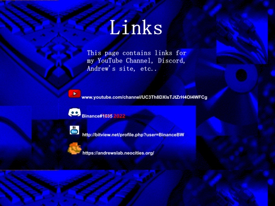 links screenshot