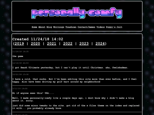blog screenshot