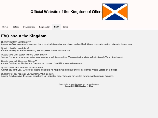 oflen/faq screenshot