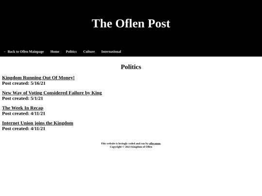 oflen/news/politics screenshot