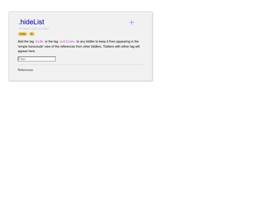 .hideList screenshot
