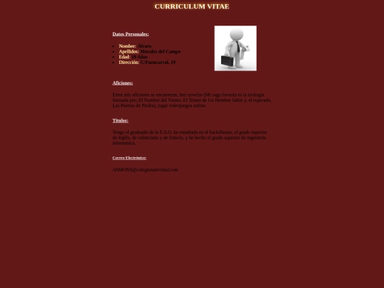 Curriculum screenshot