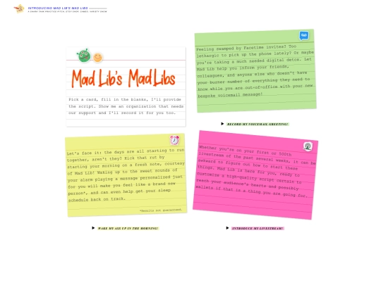 templates/cards screenshot