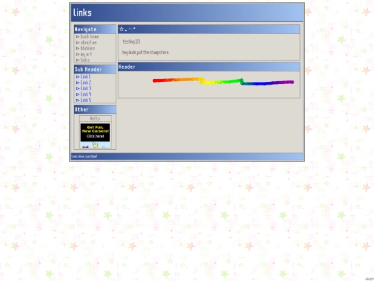 links screenshot