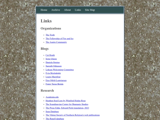 links screenshot
