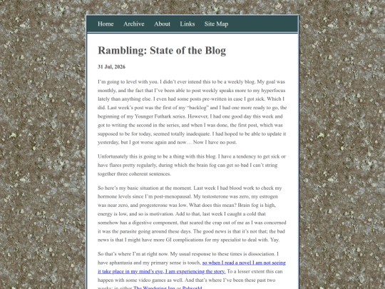 posts/2026-07-31-Ramble-State-of-the-Blog screenshot