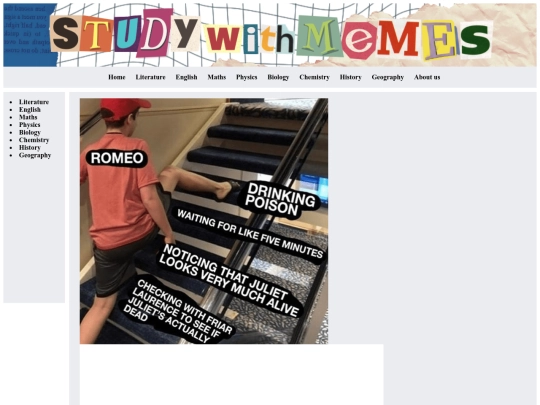 Sites/Literature screenshot