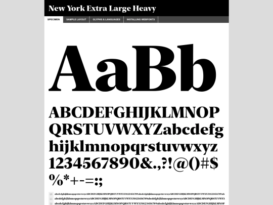 webkitfont_Newyork/1Awebfontkit-20221019-112907/newyorkextralarge-heavy-demo screenshot