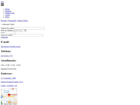 adicionarCartao screenshot