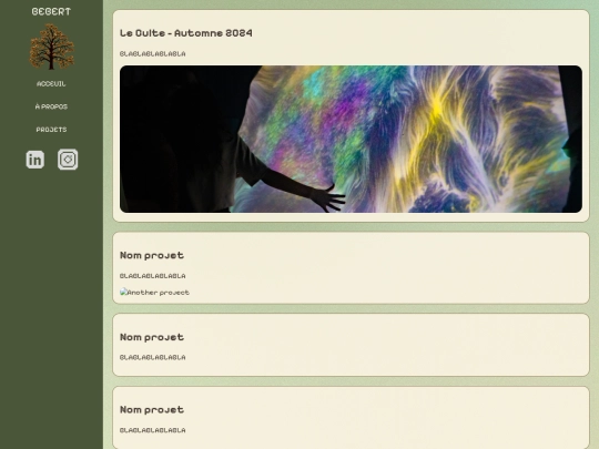 Projets screenshot