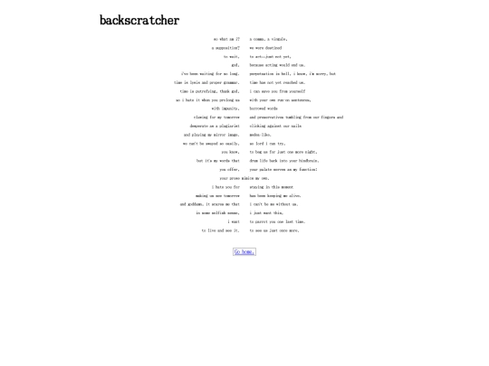 backscratcher screenshot