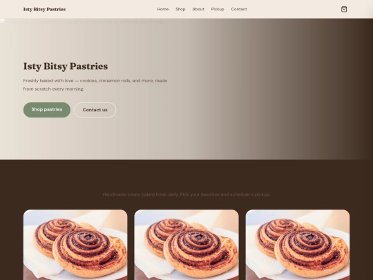 IstyBitsyPastries screenshot