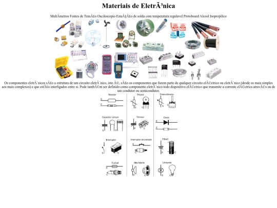 2emme/trabalho/materiaiseletronica screenshot