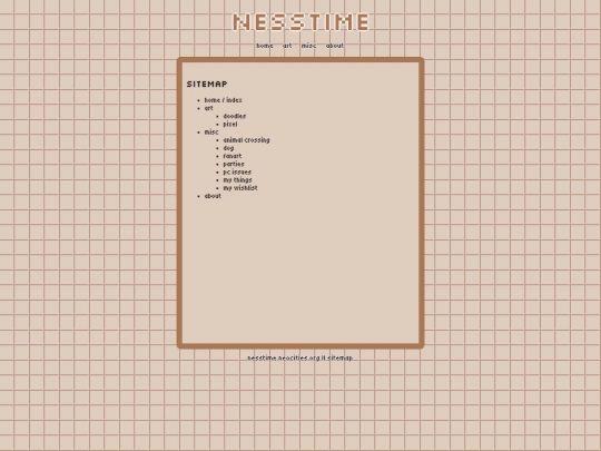 sitemap screenshot