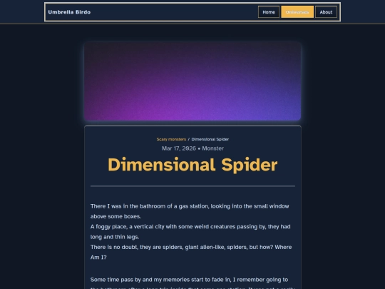 universes/scary-monsters/dimensional-spider screenshot