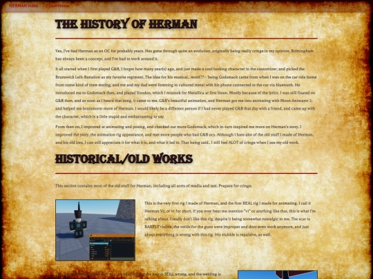 characters/herman/history screenshot