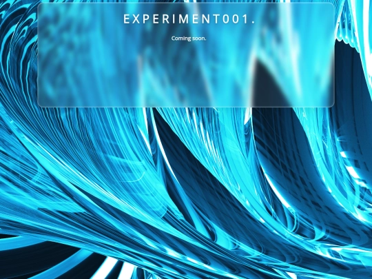 experiment001 screenshot