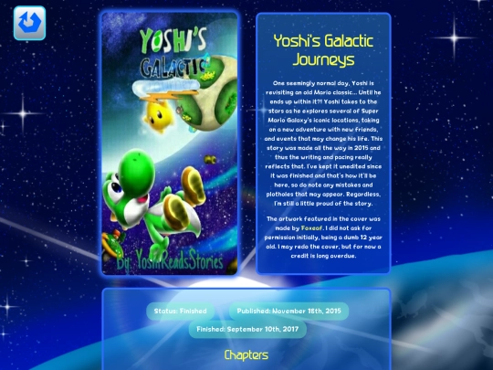 yostershire/stories/fanfics/yoshisgalacticjourneys screenshot