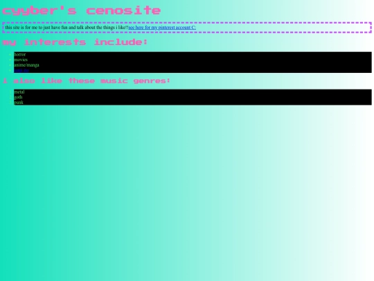 cyyber.neocities.org screenshot