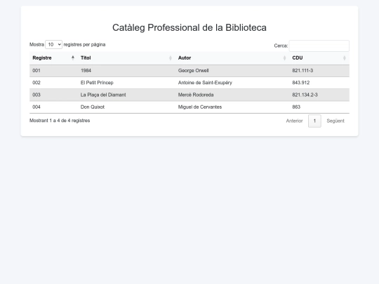 CDU/biblio2 screenshot