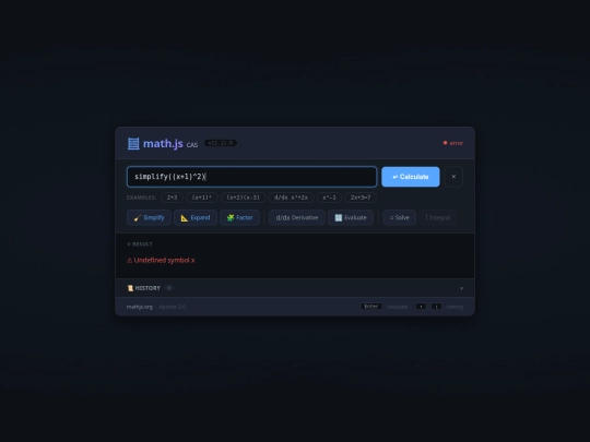 calculadora/mathjs screenshot